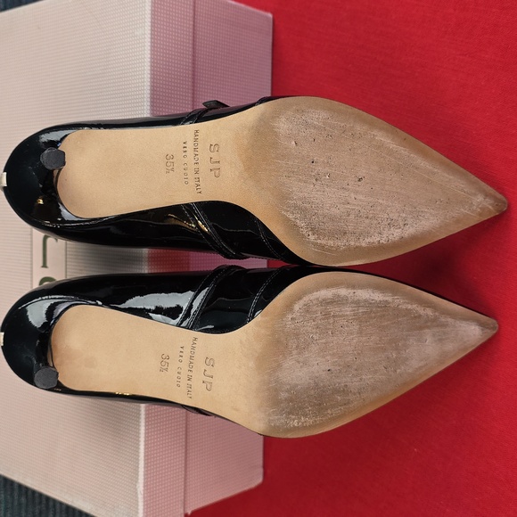 Sarah Jessica Parker Nirvana Patent Leather Pumps Made In Italy - Picture 11 of 16